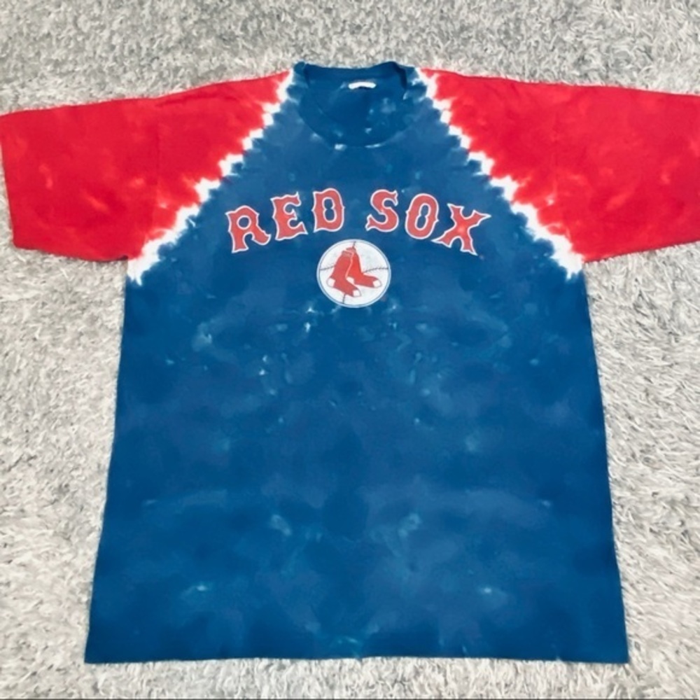 Vintage Boston Red Sox Shirt Tiedyed Oversized Tee